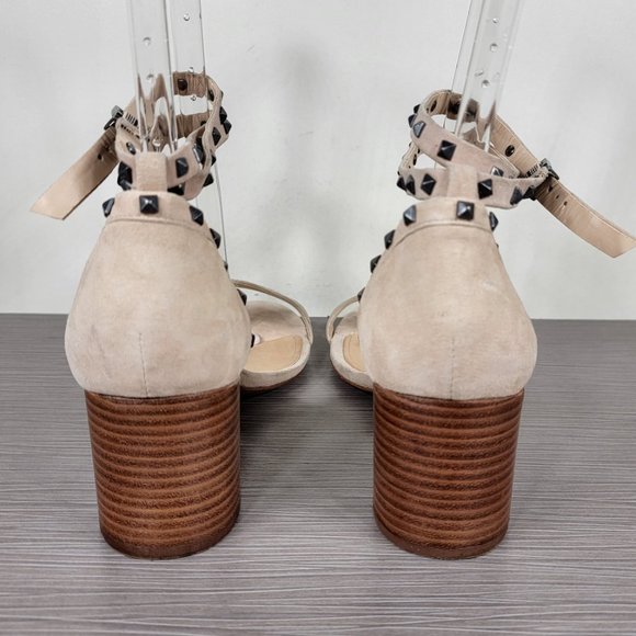 Schutz Studded Block Heel Sandals, Womens Size 11 - Picture 5 of 11